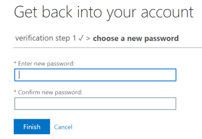 New password