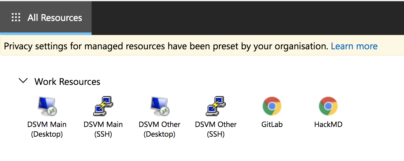 Microsoft RDS desktop