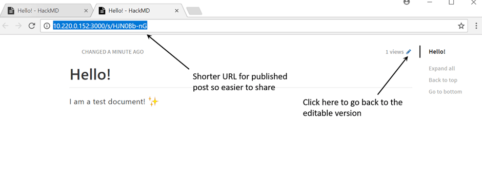 CodiMD publishing