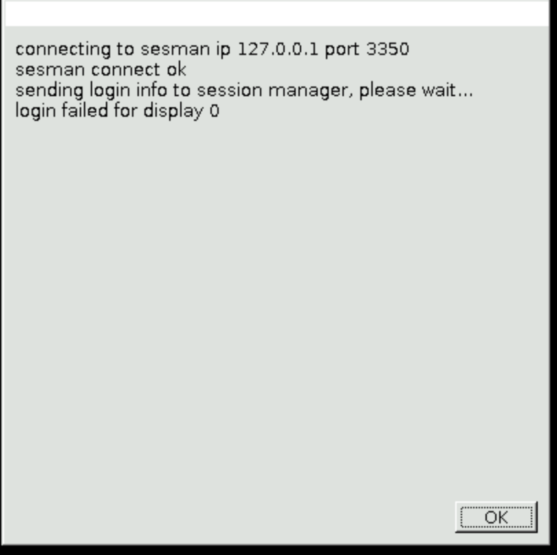 SRD login failure